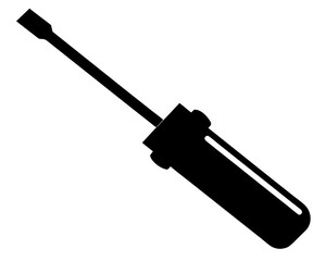 screwdriver  silhouette vector,screwdriver  icon illustration
