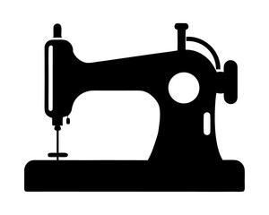 symbol,silhouette,vector,icon,sewing machine  simple   silhouette vector,sewing machine icon
