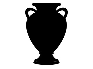 urn silhouette vector ,Vase icon vector
