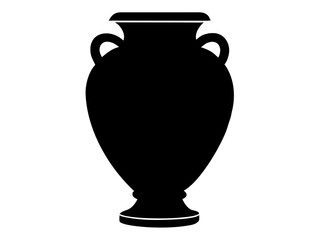 urn silhouette vector ,Vase icon vector