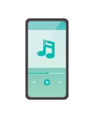 スマホ画面　音楽アプリ