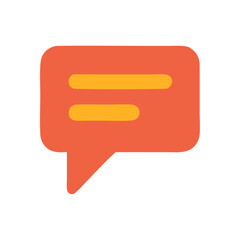 Chat Message Icon – Communication Bubble Symbol