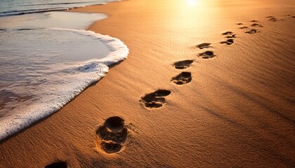 footsteps in sand symbolizing spiritual journey