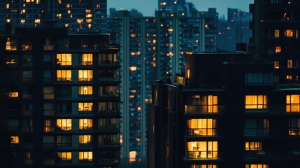 A city at night