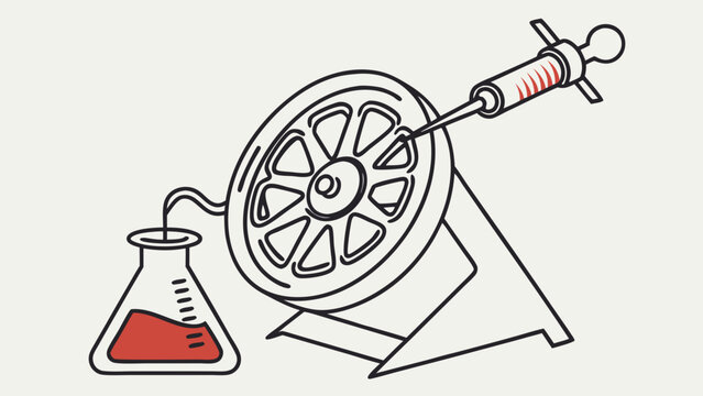 microscope and test tube vector