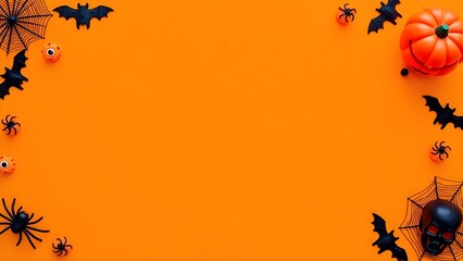 Fototapeta premium A decorative border for a Halloween party