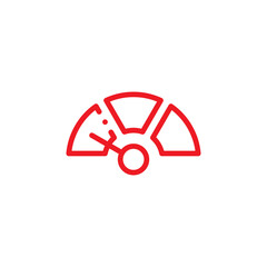 Speed Icon Set – High Speed, Speed Machine, Car Speed Meter, Digital Speedometer, Racing and Performance Vector Icons