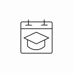 calendar date icon sign vector