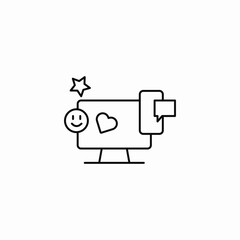 computer social media icon sign vector