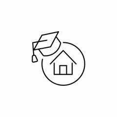 home education icon icon sign vector