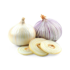 Obraz premium Onion isolate on transparent background