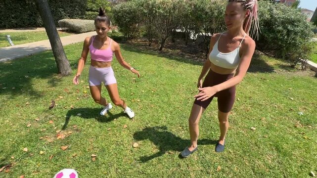 Engaging in Outdoor Soccer Practice with Friends in the Park is always a fantastic experience