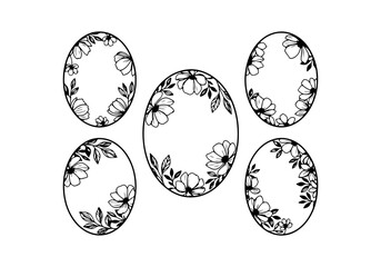 ornate frames - clip art illustration