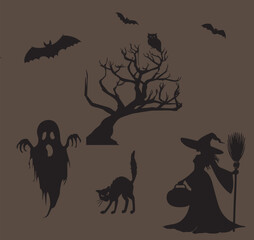 vector illustration of a halloween