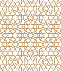 Islamic background with traditional style arabic. Seamless pattern for card, background, fabric or abstract design. Muslim ornament.