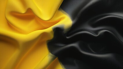 Yellow and Black Fabric Texture