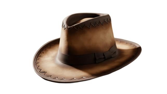 A stylish fedora hat with a touch of vintage charm.