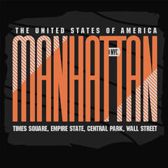 Sport t-shirt graphics. New York City athletic apparel design. Vector
