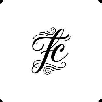 FV Initial Letter Brand Logo, FV brand logo, FV monogram wedding logo, abstract logo design	