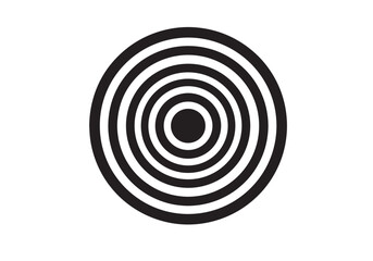 Bold Black Archery Target Icon, Best-Selling Vector Design for Sports Graphics, Websites, and Marketing Materials
