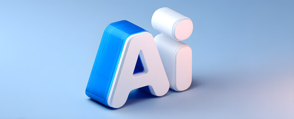 3D Stereoscopic AI Alphabet Model