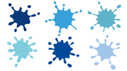青色のスプラッシュインクセット
Blue splash ink set