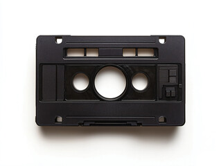 Fototapeta premium Vintage Black Cassette Tape for Retro Music and Nostalgic Themes