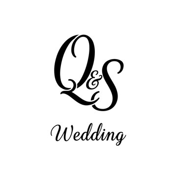 Elegant QS Monogram Logo for Wedding and Boutique Branding