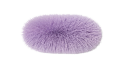 Luxurious fluffy pastel purple makeup brush head for flawless application and a touch of elegance