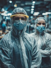 vocational training in modern workspace showcases individuals in protective gear emphasizing safety and professionalism