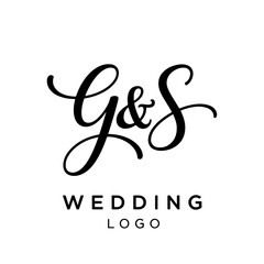 Fototapeta premium Luxury VS Initial Lettermark Logo with Clean Typography Style