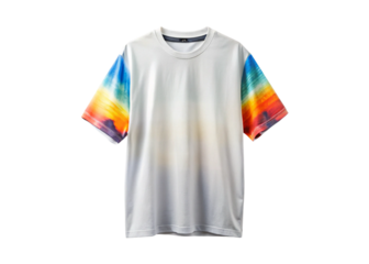 Oversized graphic tee isolated on white background