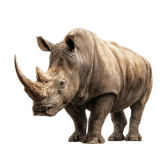 Obraz premium A rhinoceros in profile