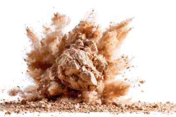 Powerful desert explosion