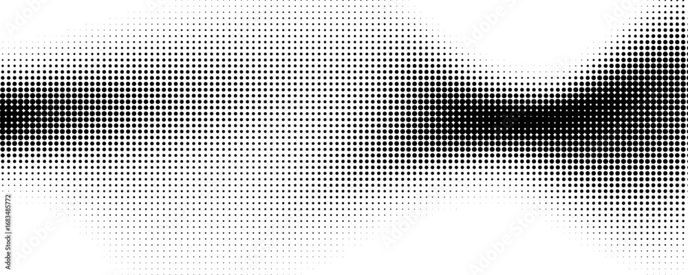 Canvas Prints black and white abstract halftone background with dotted pattern design