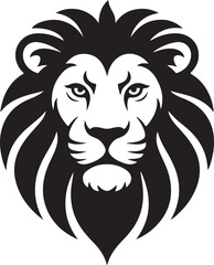 Lion head logo icon, lion face vector Illustration, on a isolated background