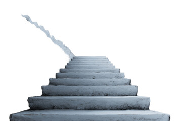 Abstract stairway to ethereal realm