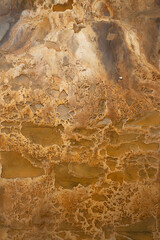 Textura efeito do tempo realizado por &aacute;gua  ferruginosa 