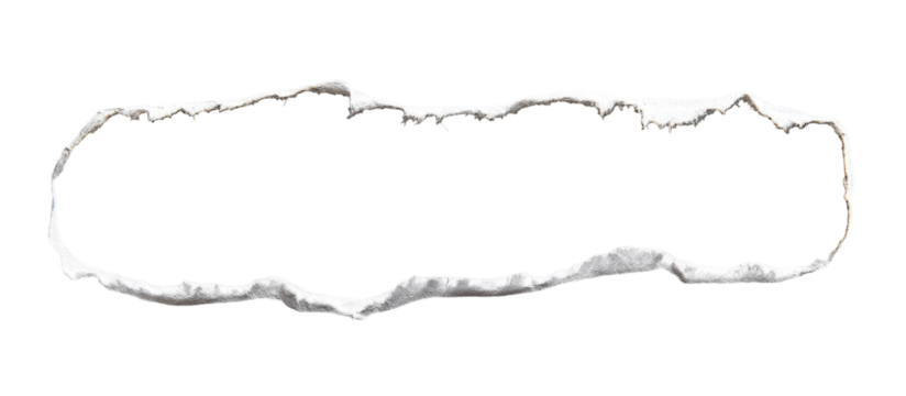 Outlined, irregular, oblong shape