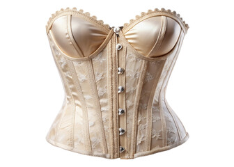 Bustier corset top isolated on white background