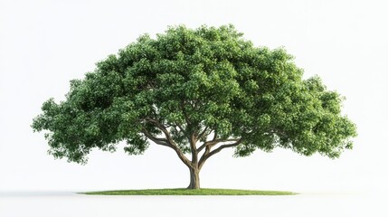 Growing majestic trees with thick green leaves in lush environments captured from ground level for nature lovers