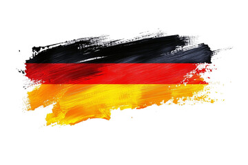 Abstract german flag brush stroke artistic textured design for patriotic expression