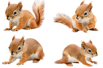 Adorable baby squirrel set cute woodland critters ready for your creative projects