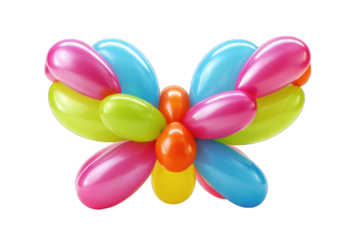 Colorful balloon butterfly