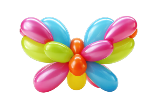 Colorful balloon butterfly