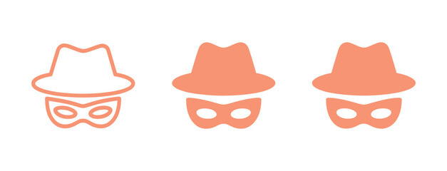 Transparent PNG available
Incognito icon. Browse in private. Vector illustration.