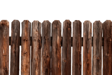 Aged wooden fence panels