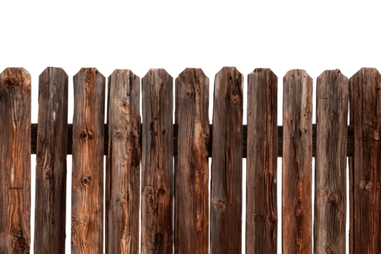 Aged wooden fence panels