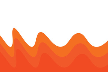 Abstract Orange Wave Background