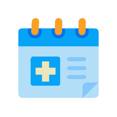 Medical Appointment Calendar Reminder Icon On Black Background